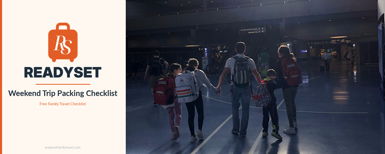 Weekend Trip Packing Checklist for Kids